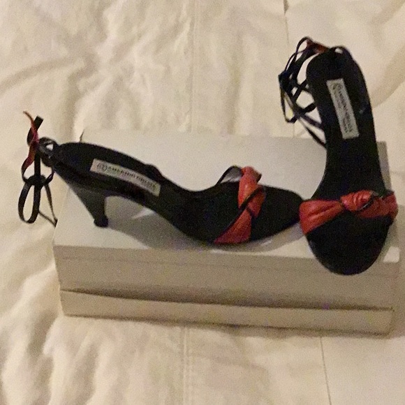 Red strap shoes size 36 - Picture 3 of 3